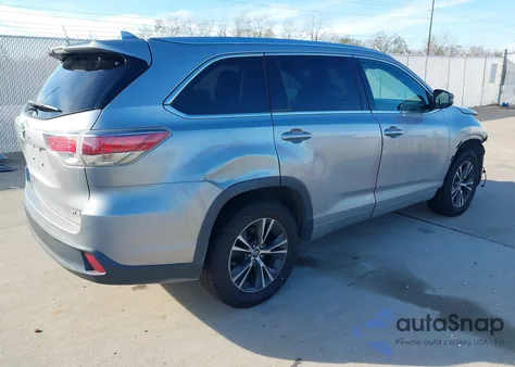 2016 Toyota Highlander Xle V6 z USA, uszkodzony, nr VIN 5TDKKRFH5GS136586
